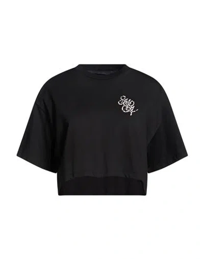 Amiri Woman T-shirt Black Size Xs Cotton