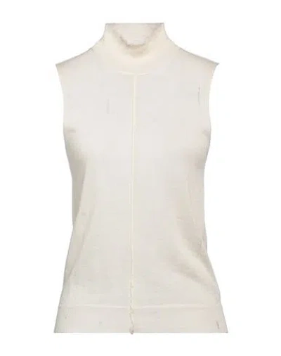Amiri Woman Turtleneck Ivory Size M Cashmere In White