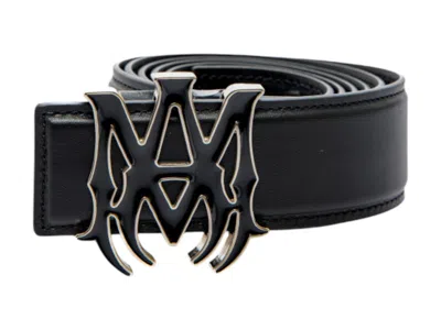 Pre-owned Amiri Women's  Nappa 1.5 Width Belt In Black