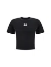 Amiri Black Stretch Cotton Blend T-shirt In Black