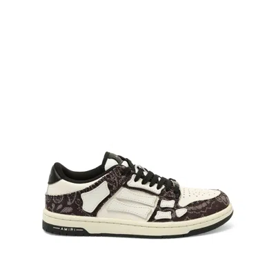 Amiri Women's Bandana Denim Skeleton Sneakers In Black