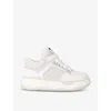 AMIRI WOMENS MA-1 LEATHER LOW-TOP TRAINERS BEIGE COMB