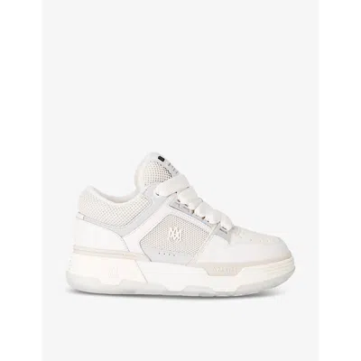 Amiri Womens Beige Comb Ma-1 Leather Low-top Trainers In White