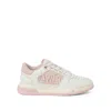 Amiri Women's Classic Low Sneakers In White/pink