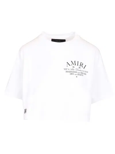 Amiri Women Cropped T-shirt In White