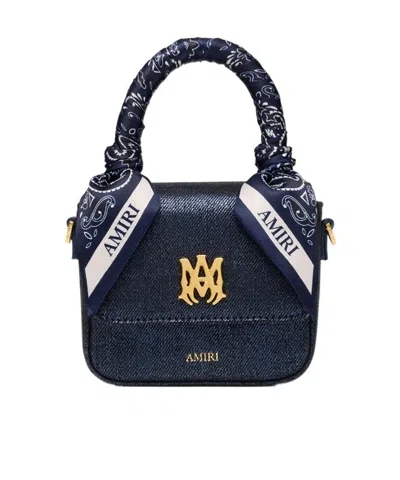 Amiri Women's Denim Micro Ma Bag In Black