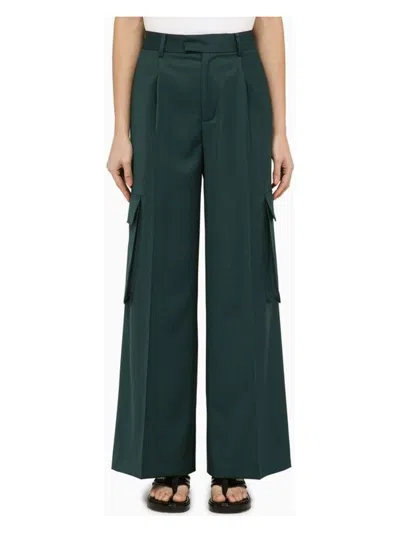 AMIRI WOMEN'S FOREST WOOL TROUSERS