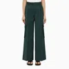 Amiri Pleated Wide-legged Casual Pants In Blue