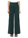 Amiri Pleated Wide-legged Casual Pants In Green
