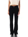 Amiri High-rise Kick Flare Denim Pants In Black