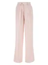 Amiri Light Pink Viscose Wide-leg Pant In Neutral