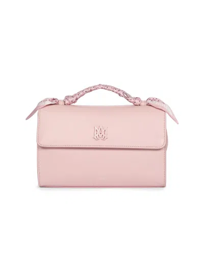 Amiri Women's Ma Leather Top Handle Bag In Pink