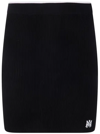 Amiri Women "ma" Mini Skirt In Black