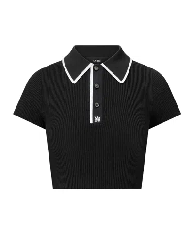 Amiri Women's Ma Polo In Black