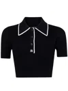 Amiri Women "ma" Polo Shirt In Black
