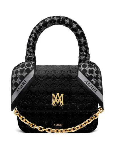 Amiri Women Ma Quad Micro Embossed Tote Bag In Black