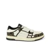 Amiri White & Black Ma Quad Skel Low Top Sneakers In Black