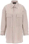 Amiri Logo Striped Double-pocket Workwear Shirt In Mixed Colours