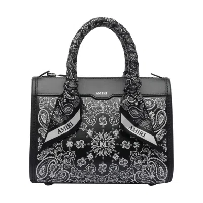 Amiri Women Micro Bandana Triangle Bag In Black