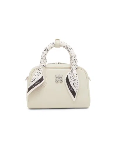 Amiri Women's Micro Bowling Bag In White