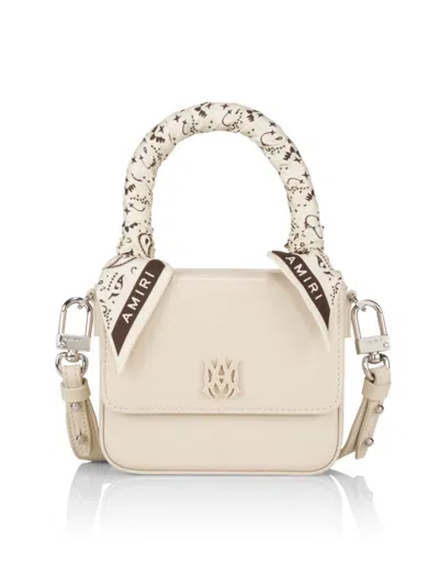 Amiri Women's Micro Ma Leather Bag In Neutrals