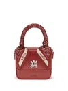 Amiri Red Calf Leather Bos Taurus Shoulder Bag In Red