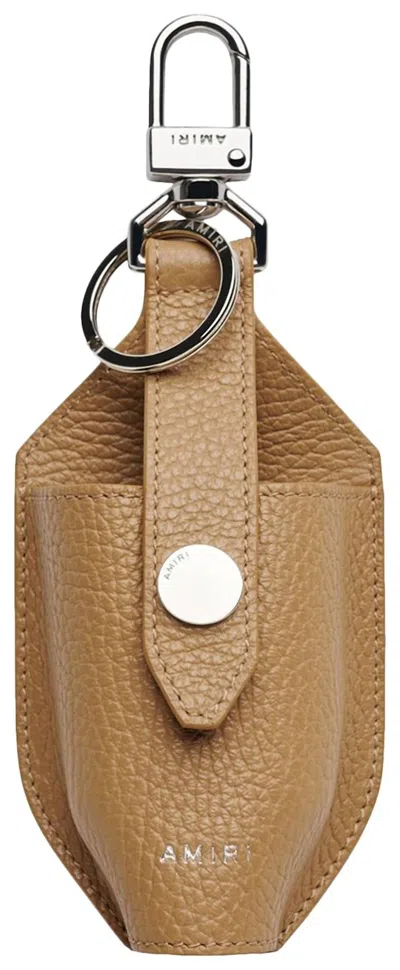 Amiri Women's Pebbled Hand Sanitizer Holder In Oatmeal In White