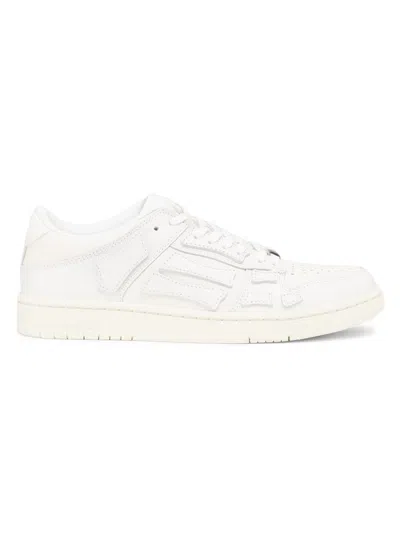 Amiri Women's Skel Top Low Leather Sneakers In White