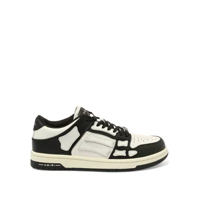Amiri Women's Skeleton Low Top Sneakers In Black/white