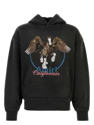 AMIRI WOMEN'S SLATE COTTON SWEATSHIRT