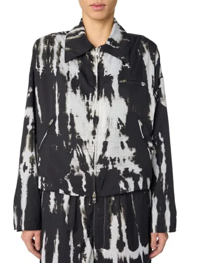 Amiri Women's Tie-dye Nylon Jacket In Black