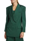 Amiri Women's Wool Tailored Blazer In Rain Forest