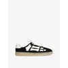 Amiri Pacific Bones Low-top Sneakers With Contrast Panels In Black