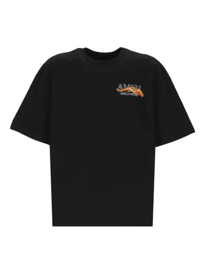 Amiri Woodland Horse Graphic Tee In Black