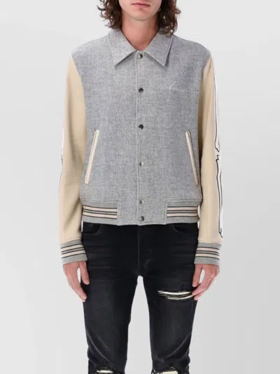 Amiri Wool Appliqué Bomber Jacket