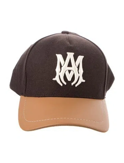 Pre-owned Amiri Wool Baseball Cap In Brown