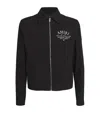 Amiri Crystal Embellished Wolf Zip Up Jacket In Black