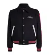 Amiri Ribbed Stripes Bomber Jacket In Black