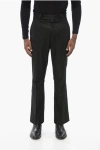 Amiri Wool Blend Pants With Lurex Pinstriped Motif