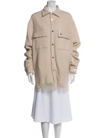 Pre-owned Amiri Wool Coat In Neutral