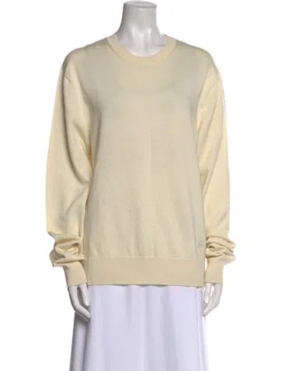 Pre-owned Amiri Wool Crew Neck Sweater In Neutral
