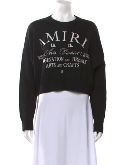 Pre-owned Amiri Wool Graphic Print Sweater In Black