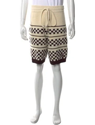 Pre-owned Amiri Wool Jogger Shorts W/ Tags In Brown