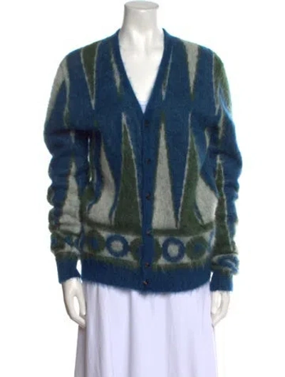 Pre-owned Amiri Wool Printed Sweater In Blue