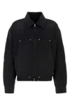 Amiri Cropped Collared Jacket In Black