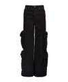 Amiri Black Baggy Cargo Jeans In Black