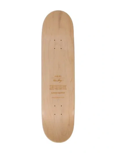 Pre-owned Amiri X Wes Lang Altered Sacrifice Skate Deck In Black