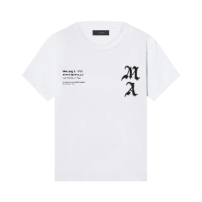 Pre-owned Amiri X Wes Lang Checker Skull Tee 'white'