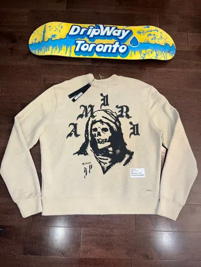 Pre-owned Amiri X Wes Lang Reaper Sweater In Tan