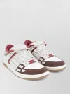 Amiri Brown Xl Skel Top Low Cow Leather Sneakers In Multi
